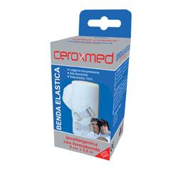 BENDA ELASTICA CEROXMED 8X450 CM CON GANCIO 1 PEZZO - Farmapanda Srl