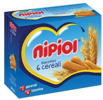 NIPIOL BISCOTTINI 6 CEREALI 800 G - Farmapanda Srl