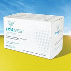 SOLUZIONE IPERTONICA DA NEBULIZZARE HYANEB SODIO CLORURO 7%  ACIDO IALURONICO 0,1% 30 FIALE 5 ML - Farmapanda Srl