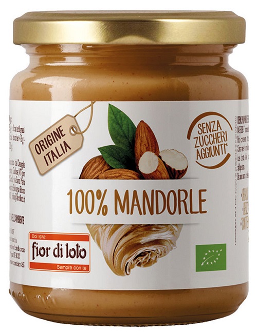 FIOR DI LOTO CREMA 100% DI MANDORLE TOSTATE - Farmapanda Srl