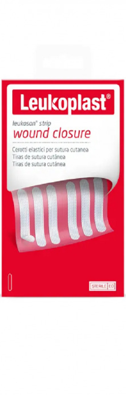 CEROTTO PER SUTURA LEUKOSAN STRIP 6X38MM 2 BUSTE X 6 CEROTTI - Farmapanda Srl