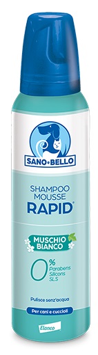 SANO E BELLO SHAMPOO MOUSSE RAPID NF MUSCHIO BIANCO 300 ML - Farmapanda Srl