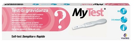 TEST DI GRAVIDANZA RAPIDO HCG MYTEST 1 PEZZO - Farmapanda Srl