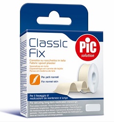 CEROTTO IN ROCCHETTO PIC CLASSIC FIX TELA BIANCO 2,5X500 CM FUSTELLA - Farmapanda Srl