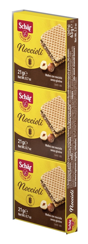 SCHAR NOCCIOLI' WAFERS CON NOCCIOLE 3 PEZZI DA 21 G - Farmapanda Srl