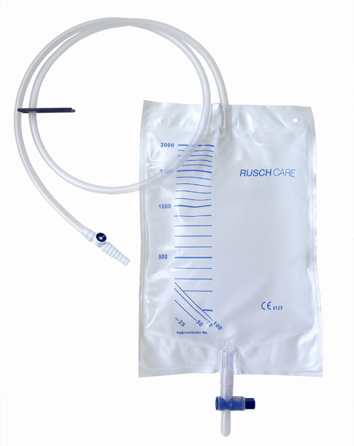 SACCA DI DRENAGGIO LETTO PER INCONTINENZA 2000ML IN PVC CON VALVOLA DI NON RITORNO E SCARICO STERILE CON TUBO DI RACCORDO 120CM 1 PEZZO RIUTILIZZABILE - Farmapanda Srl