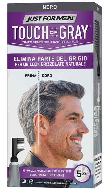 JUST FOR MEN TOUCH OF GRAY NERO 40 G - Farmapanda Srl