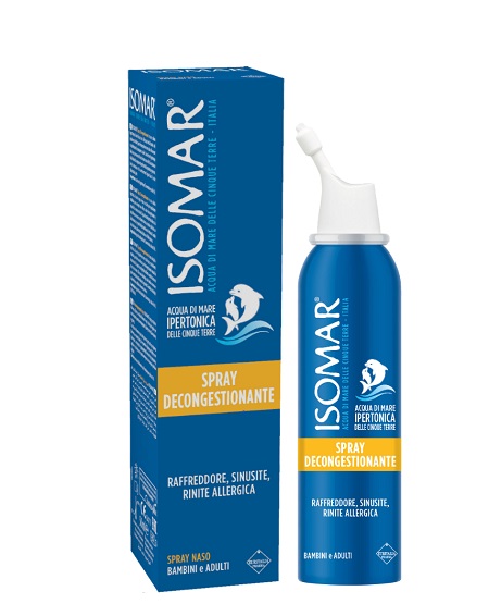 ISOMAR NASO CHIUSO SOLUZIONE ACQUA DI MARE IPERTONICA PER DECONGESTIONE NASO CHIUSO 50 ML - Farmapanda Srl