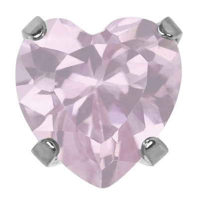 SYSTEM75 TIFFANY CUORE ROSA 5X5MM ACCIAIO - Farmapanda Srl