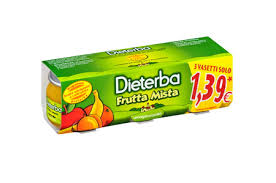 DIETERBA OMOGENEIZZATO FRUTTA MISTA 3 PEZZI 80 G - Farmapanda Srl