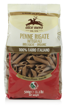 PENNE 100% FARRO INTEGRALE BIO 500 G - Farmapanda Srl