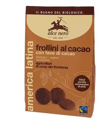 FROLLINI CACAO CON FAVE BIO FAIRTRADE 250 G - Farmapanda Srl