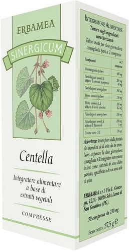 SINERGICUM CENTELLA 50 COMPRESSE - Farmapanda Srl