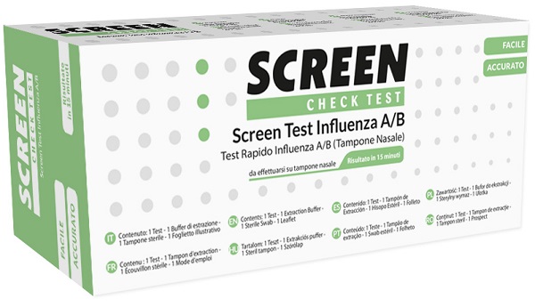 SCREEN TEST RAPIDO VIRUS INFLUENZA A/B TAMPONE NASALE/FARINGEO - Farmapanda Srl