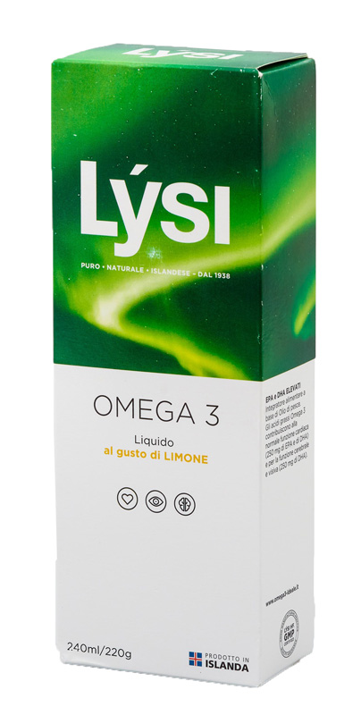 LYSI OMEGA3 LIQUIDO LIMONE 240 ML - Farmapanda Srl
