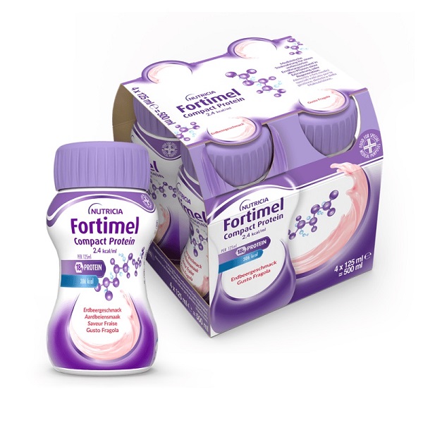 FORTIMEL COMPACT PROTEIN FRAGOLA 4 BOTTIGLIE 125 ML - Farmapanda Srl
