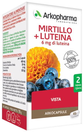 ARKO CAPSULE MIRTILLO+LUTEINA 45 CAPSULE - Farmapanda Srl
