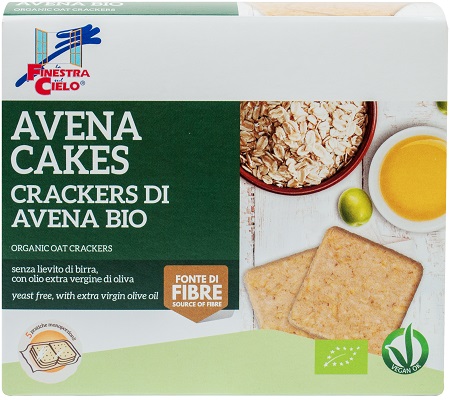 FSC AVENACAKES CRACKERS DI AVENA BIO VEGAN SENZA LIEVITO DI BIRRA CON OLIO EXTRAVERGINE DI OLIVA 250 G - Farmapanda Srl