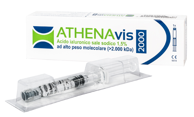 SIRINGA INTRA-ARTICOLARE ATHENAVIS 2000 ACIDO IALURONICO 1,5% 30 MG 2 ML 3 PEZZI - Farmapanda Srl