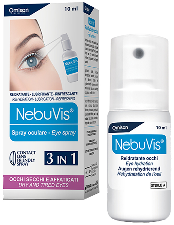 NEBUVIS REIDRATANTE OCCHI SPRAY 10 ML 1 PEZZO - Farmapanda Srl