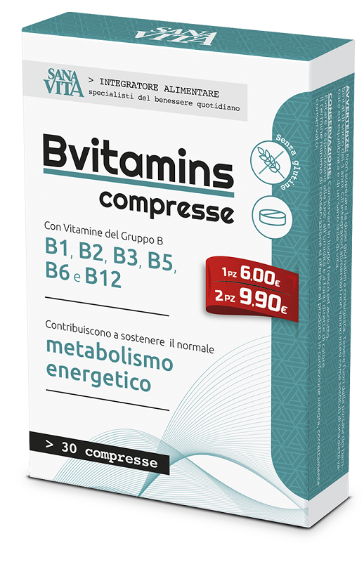SANAVITA BVITAMINS 30 COMPRESSE - Farmapanda Srl