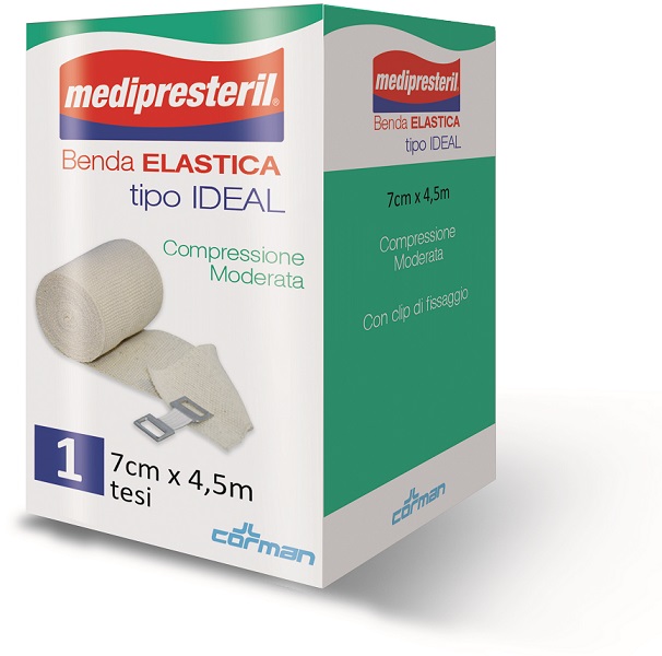 BENDA ELASTICA MEDIPRESTERIL IDEAL CM7X45MT - Farmapanda Srl