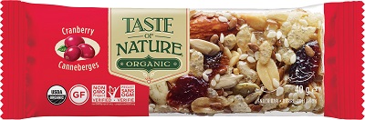 TASTE OF NATURE BARRETTA AI CRANBERRIES BIO VEGAN 40 G - Farmapanda Srl