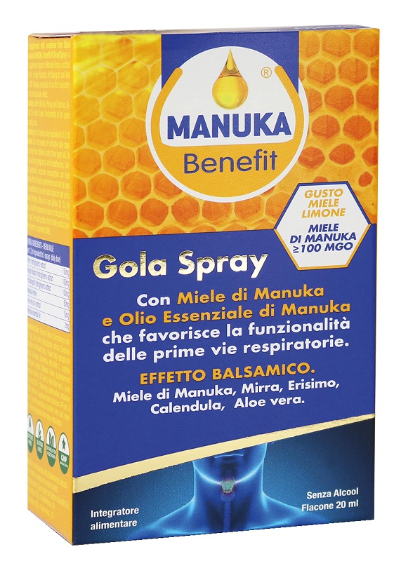 MANUKA BENEFIT GOLA SPRAY 20 ML - Farmapanda Srl