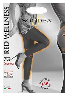 RED WELLNESS 70 LEGGINS NERO 4XL - Farmapanda Srl