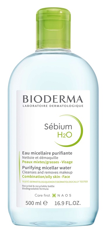 SEBIUM H2O ACQUA MICELLARE DETERGENTE PURIFICANTE 500 ML - Farmapanda Srl