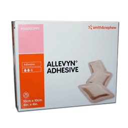 MEDICAZIONE ALLEVYN ADHESIVE 10 CM X 10 CM 10 PEZZI - Farmapanda Srl