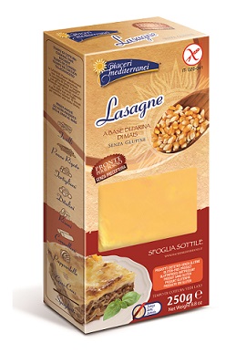 PIACERI MEDITERRANEI PASTA FARINA MAIS LASAGNE 250 G - Farmapanda Srl