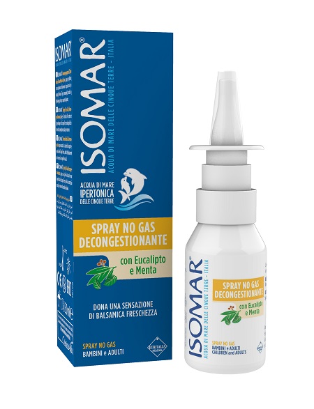 ISOMAR SOLUZIONE ACQUA MARE NASO IPERTONICA NASO SPRAY DECONGESTIONANTE 30 ML - Farmapanda Srl