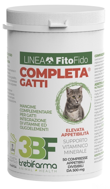 COMPLETA GATTI 50 COMPRESSE BARATTOLO 25 G - Farmapanda Srl