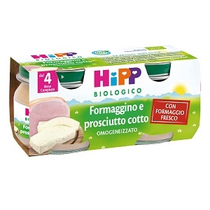 HIPP BIO OMOGENEIZZATO FORMAGGINO PROSCIUTTO 2X80 G - Farmapanda Srl