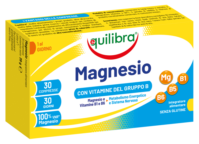 MAGNESIO CON VITAMINE GRUPPO B 30 COMPRESSE - Farmapanda Srl