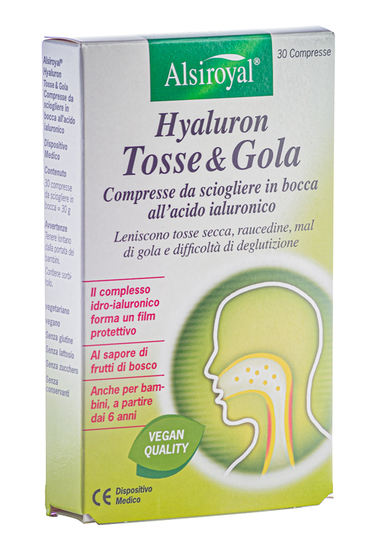 HYALURON TOSSE & GOLA 30 COMPRESSE N - Farmapanda Srl