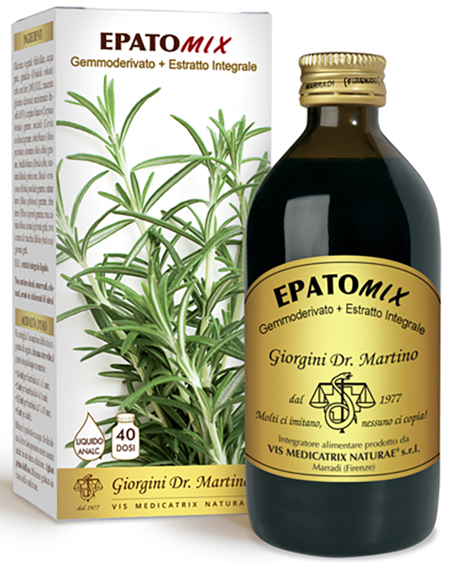 EPATOMIX GEMMODERIVATO + ESTRATTO INTEGRALE SENZA ALCOOL 200 ML - Farmapanda Srl