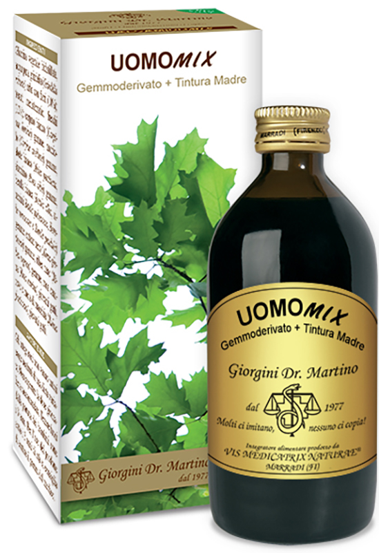 UOMOMIX GEMMODERIVATO + TINTURA MADRE SENZA ALCOOL 200 ML - Farmapanda Srl