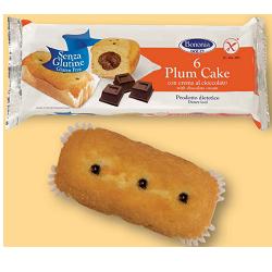 BONONIA PLUMCAKE CREMA CIOCCOLATO SENZA GLUTINE 6 X 45 G - Farmapanda Srl