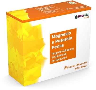MAGNESIO E POTASSIO ARANCIA PENSA 24 BUSTINE EFFERVESCENTI - Farmapanda Srl