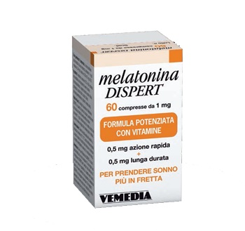MELATONINA DISPERT 1MG DI MELATONINA 60 COMPRESSE - Farmapanda Srl