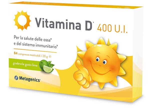 VITAMINA D 400 UI 84 COMPRESSE MASTICABILI GUSTO LIME - Farmapanda Srl
