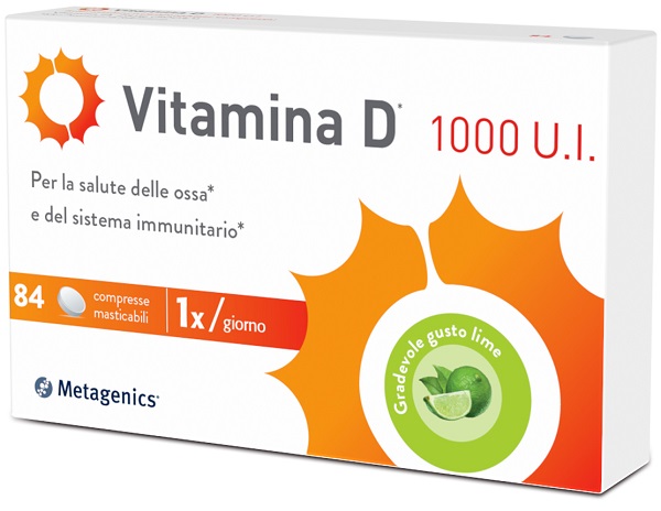 VITAMINA D 1000 UI 84 COMPRESSE MASTICABILI - Farmapanda Srl