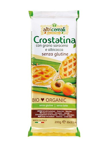 ALTRICEREALI CROSTATINA GRANO SARACENO E ALBICOCCA 6 X 33,5 G - Farmapanda Srl