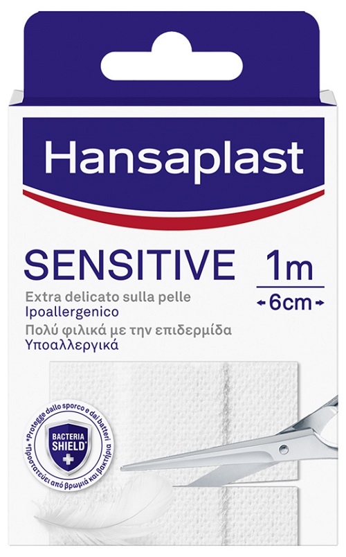 HANSAPLAST STRISCIA SENSITIVE PRETAGLIATA 1X6CM 10 PEZZI - Farmapanda Srl