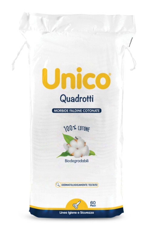 UNICO QUADROTTI 100% COTONE 60 PEZZI - Farmapanda Srl