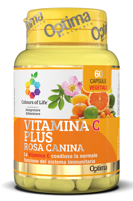 COLOURS OF LIFE VITAMINA C PLUS ROSA CANINA 60 CAPSULE VEGETALI 724 MG - Farmapanda Srl