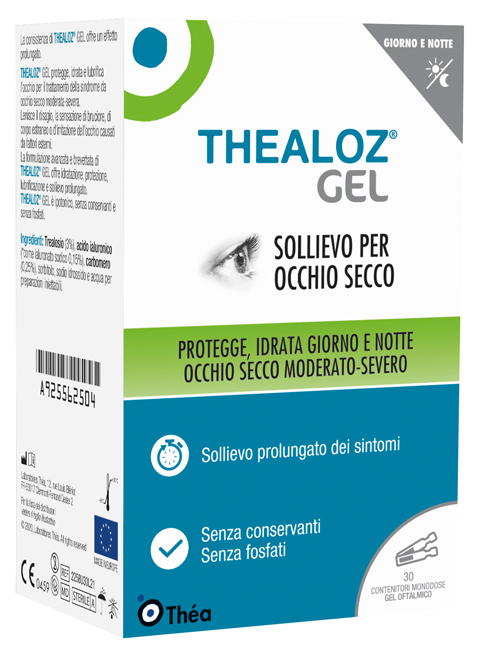 THEALOZ GEL OFTALMICO 30 CONTENITORI MONODOSE 0,4 G - Farmapanda Srl