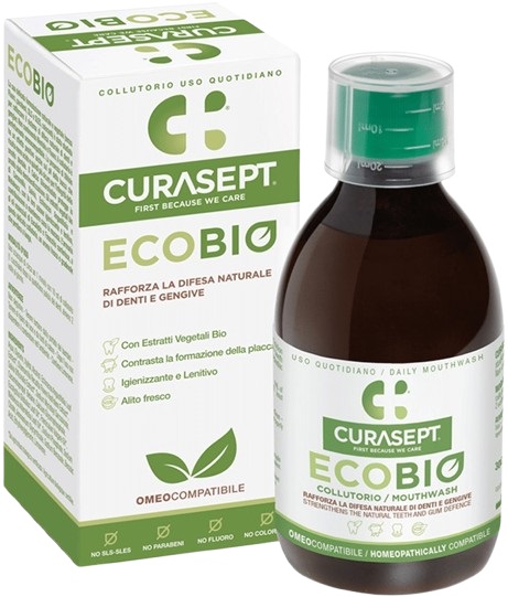 CURASEPT COLLUTORIO ECOBIO 300 ML PHARMADENT - Farmapanda Srl